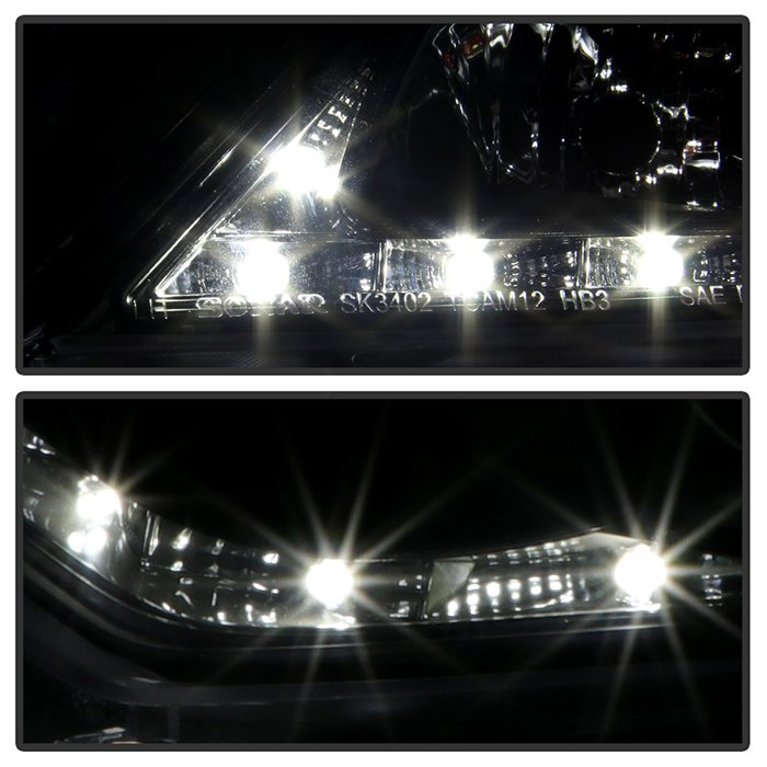 ( Spyder Signature ) Fits Toyota Camry 12-14 Projector Headlights - DRL - Black - High 9005 (Not Included - Low 9006 (Included) - Image 9