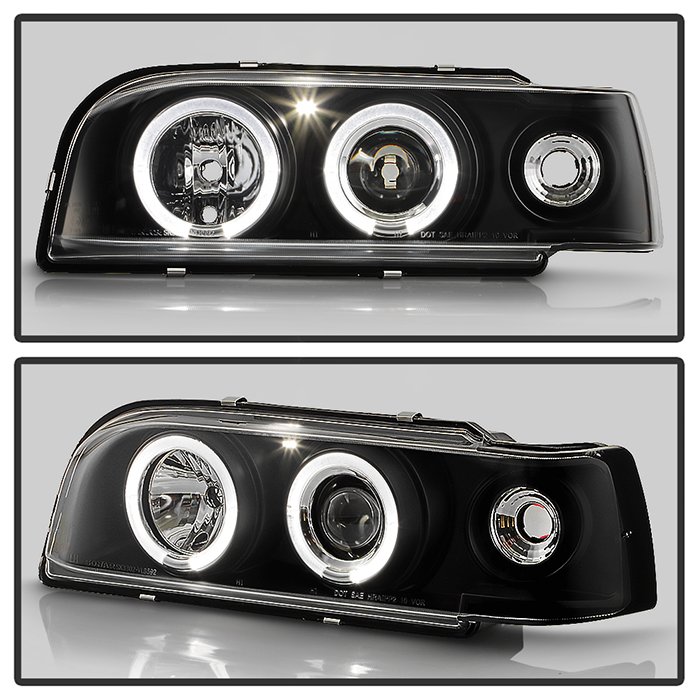 ( Spyder Signature ) Fits Volvo 850 93-97 Projector Headlights - LED Halo - Black - High H1 (Included) - Low H1 (Included) - Image 11