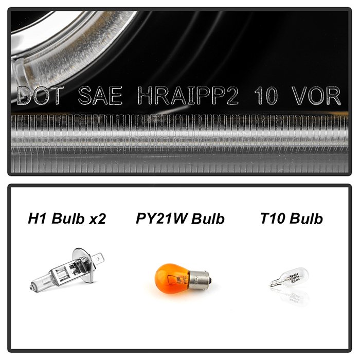 ( Spyder Signature ) Fits Volvo 850 93-97 Projector Headlights - LED Halo - Black - High H1 (Included) - Low H1 (Included) - Image 7