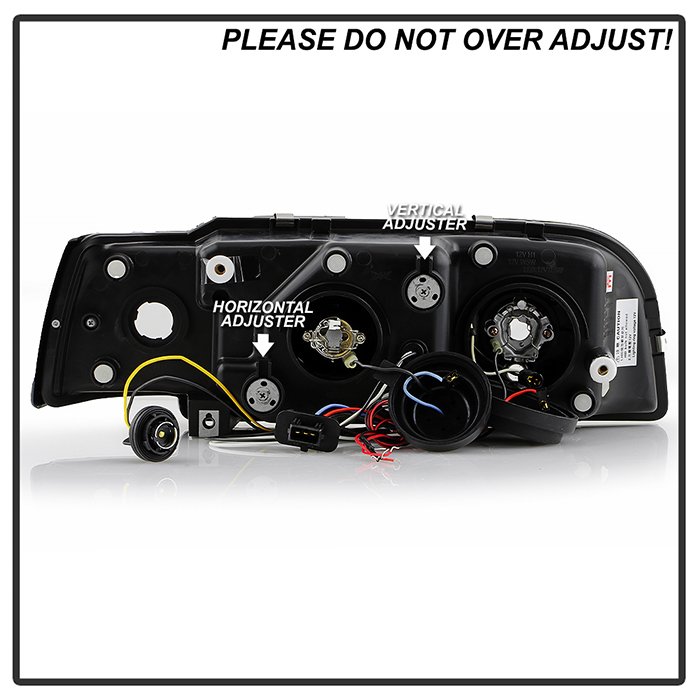 ( Spyder Signature ) Fits Volvo 850 93-97 Projector Headlights - LED Halo - Black - High H1 (Included) - Low H1 (Included) - Image 8