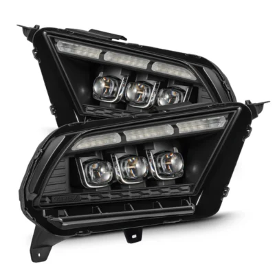 Fits 10-12 Ford Mustang MK II NOVA-Series LED Projector Headlights Black