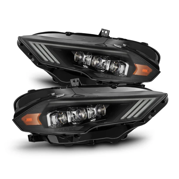 Fits 18-23 Ford Mustang NOVA-Series LED Projector Headlights Black