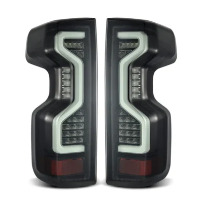 Fits 19-25 Chevrolet Silverado 1500 / 20-25 Silverado 2500HD/3500HD PRO-Series LED Tail Lights Jet Black