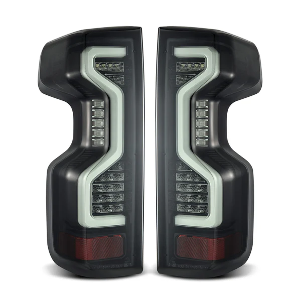 Fits 19-25 Chevrolet Silverado 1500 / 20-25 Silverado 2500HD/3500HD PRO-Series LED Tail Lights Jet Black