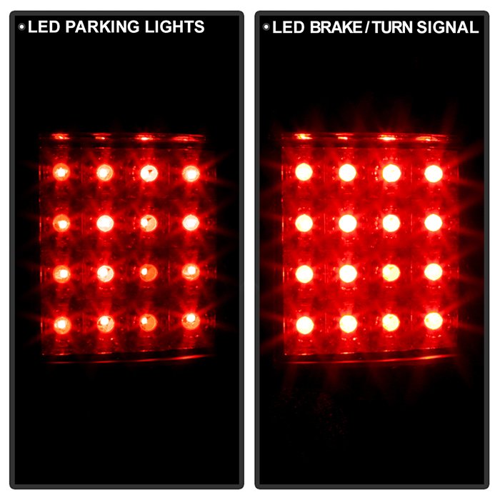 Fits Chevy S10 94-04 / GMC Sonoma 94-04 / Isuzu Hombre 96-00 LED Tail Lights - Black - Image 11