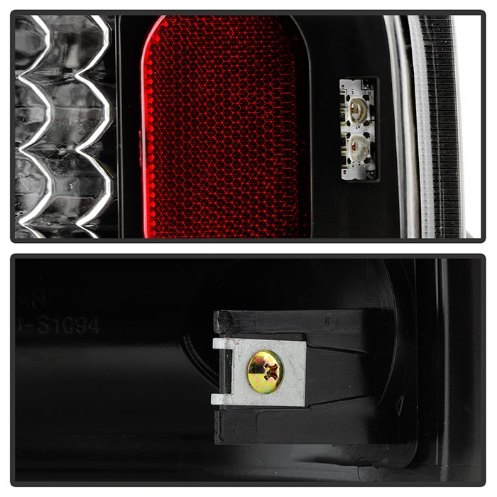 Fits Chevy S10 94-04 / GMC Sonoma 94-04 / Isuzu Hombre 96-00 LED Tail Lights - Black - Image 6