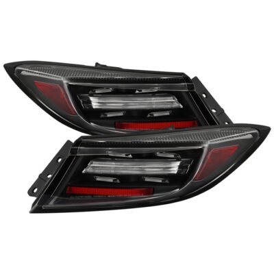 ( Spyder ) Fits Toyota GR86 2022 - 2024 / Subaru BRZ 2022 - 2024 2DR Coupe Full LED Tail Lights - Sequential LED Turn Signal Light - Greeting Light Show - Brake: LED (Included) - Parking: LED (Included) - Turn Signal: LED (Included) - Reverse: LED (Included) - Black
