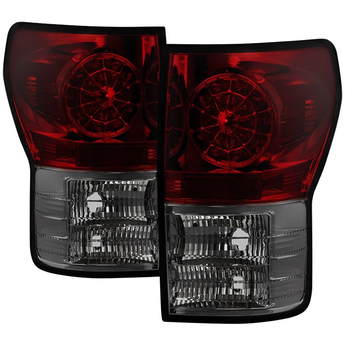 Fits Toyota Tundra 07-13 LED Tail lights - Red Smoke