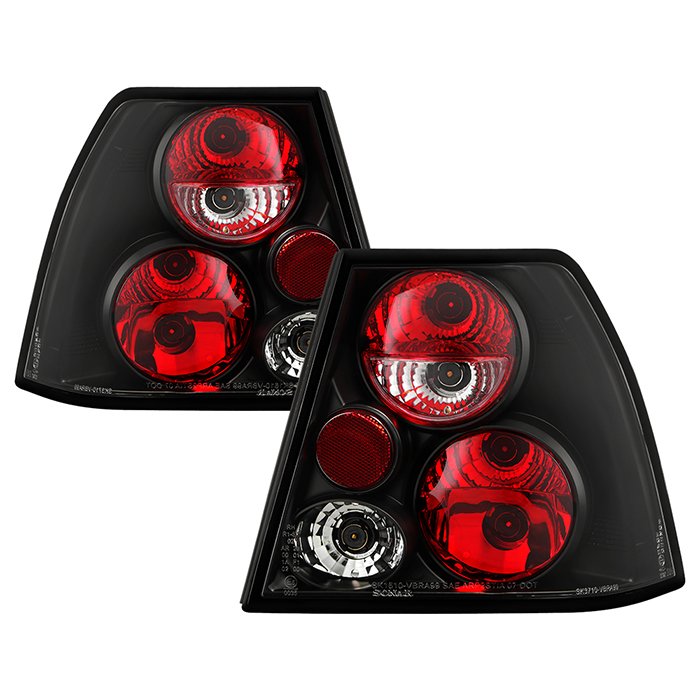 Fits Volkswagen Jetta 99-04 Euro Style Tail Lights - Black