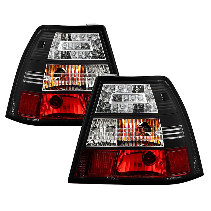 Fits Volkswagen Jetta 99-04 LED Tail Lights - Black