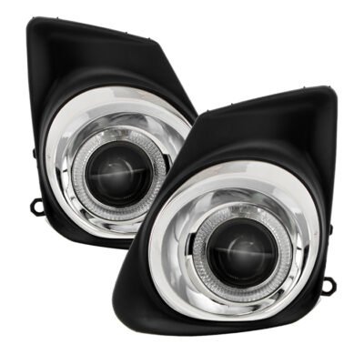 Fits Toyota Corolla 11-13 Halo Projector Fog Lights w/Switch - Clear