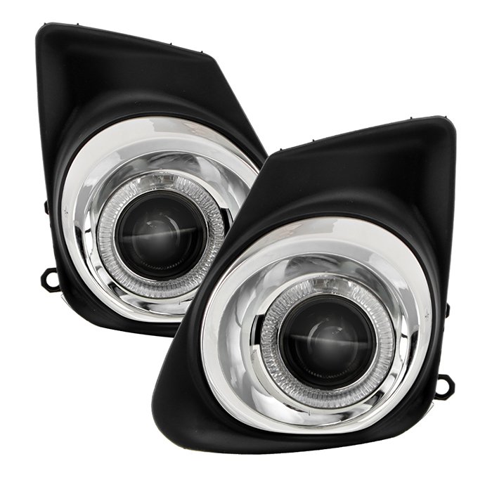 Fits Toyota Corolla 11-13 Halo Projector Fog Lights w/Switch - Clear