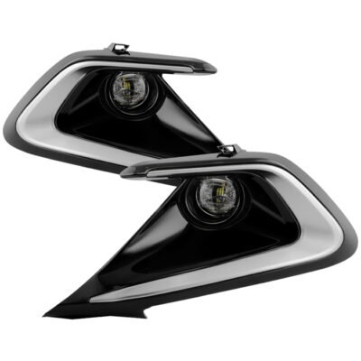 ( Spyder ) Fits Toyota Corolla Hatchback Models Only 2023-2024 OEM Full LED Fog Lights w/ Switch - ( Bulb Size - LED ) - Clear