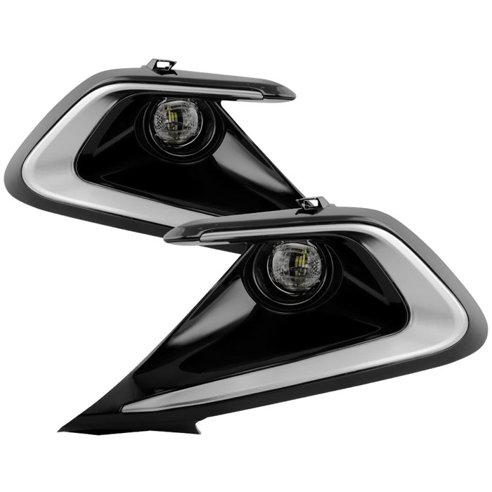 ( Spyder ) Fits Toyota Corolla Hatchback Models Only 2023-2024 OEM Full LED Fog Lights w/ Switch - ( Bulb Size - LED ) - Clear