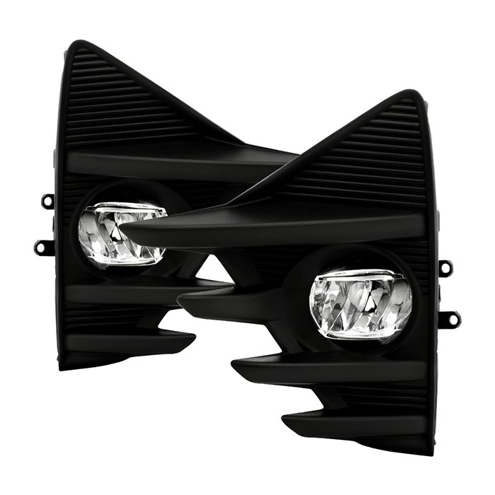 ( Spyder ) Fits Toyota Prius C 2019 OEM Style LED Fog Lights w/OEM Fit Switch - Clear