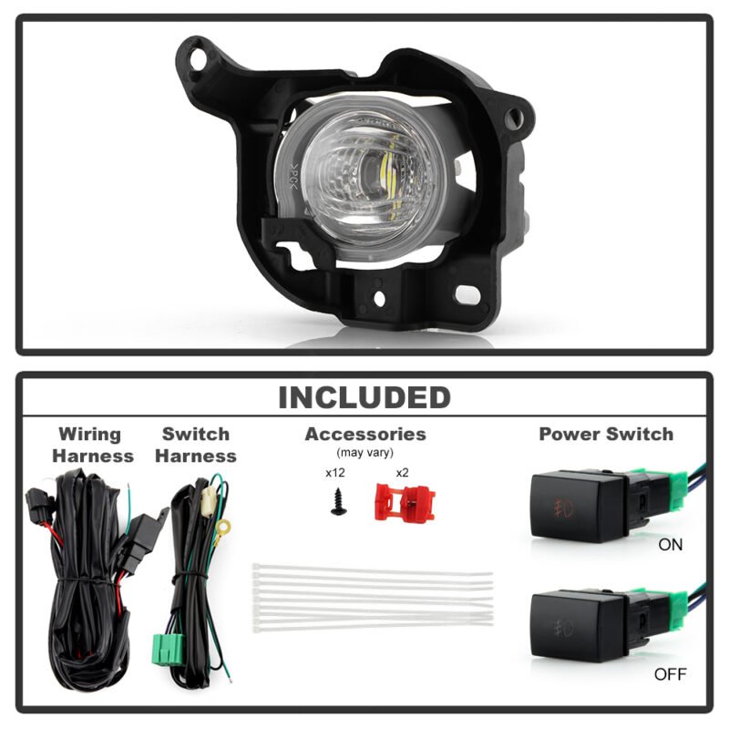 ( Spyder ) Fits Toyota Venza 2020-2024 OEM LED Fog Lights W/Switch - Image 2