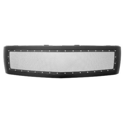 Fits 2007-2013 Chevy Silverado 1500 (only for models with logo height exceeding center bar) Main Upper Package Grille