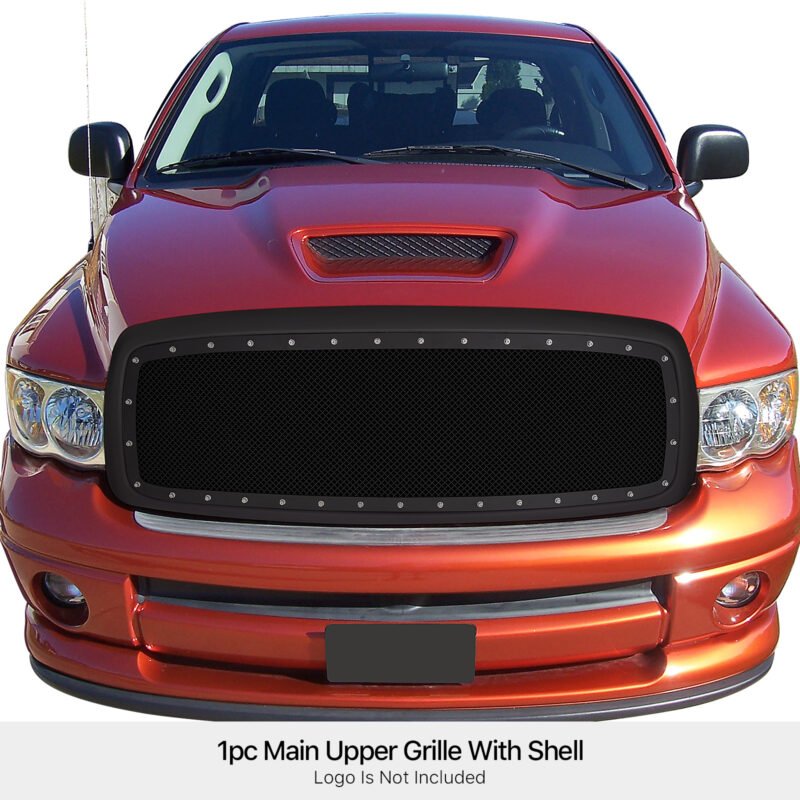 Fits 2002-2005 Dodge Ram 1500 /2002-2005 Dodge Ram 2500 /2002-2005 Dodge Ram 3500 Main Upper Package Grille - Image 3