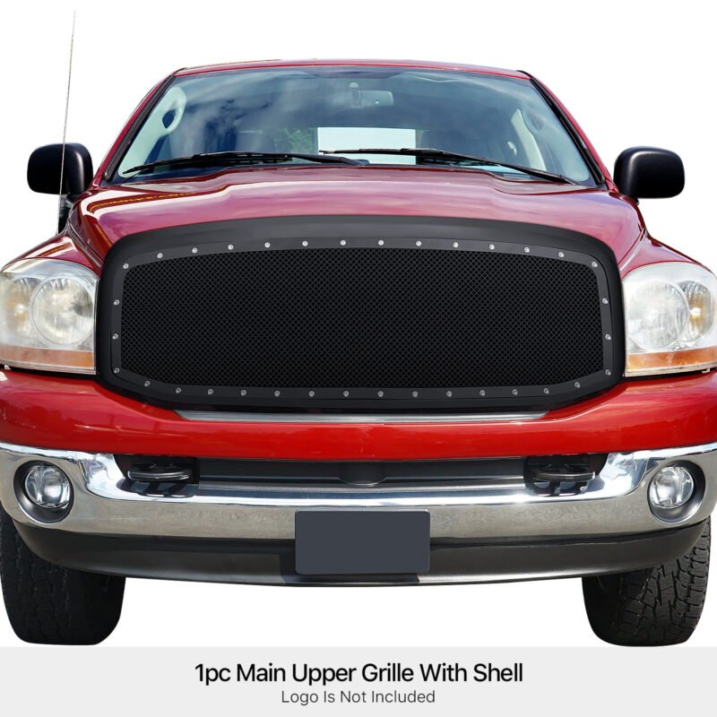 Fits 2006-2008 Ram 1500 /2006-2009 Dodge Ram 2500 /2006-2009 Dodge Ram 3500 Main Upper Package Grille - Image 2