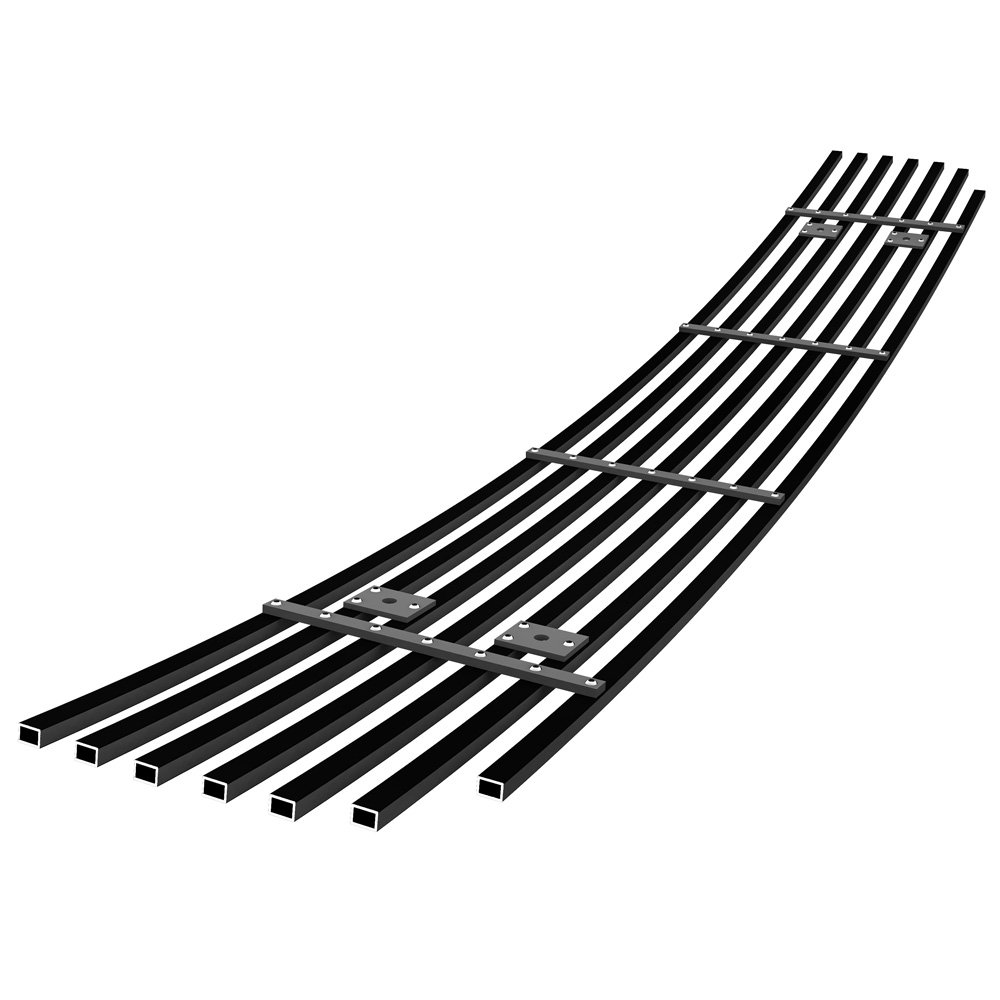 Fits 2008-2010 Honda Accord Coupe Lower Bumper Black Stainless Steel Billet Grille