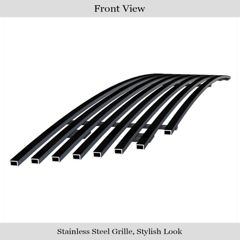 Fits 2006-2007 Honda Accord Coupe Lower Bumper Black Stainless Steel Billet Grille