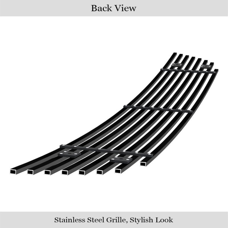 Fits 2006-2007 Honda Accord Coupe Lower Bumper Black Stainless Steel Billet Grille - Image 2