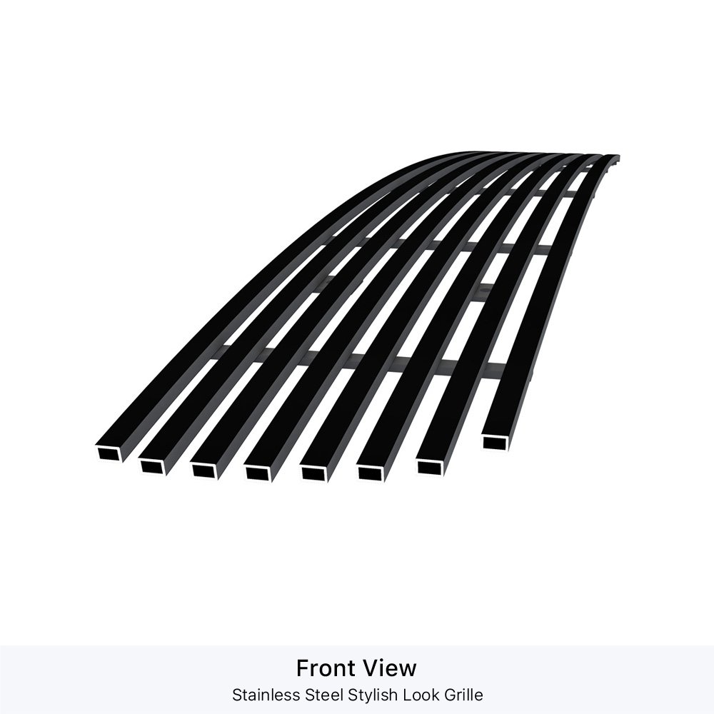 Fits 1996-1997 Honda Accord Lower Bumper Black Stainless Steel Billet Grille