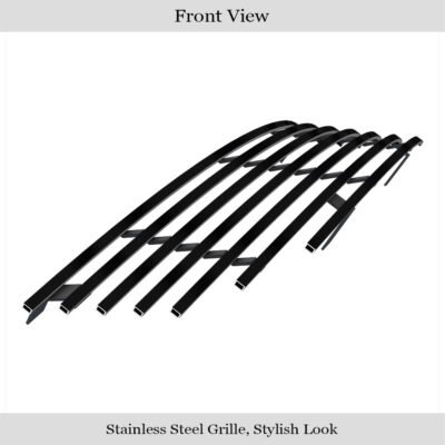 Fits 2008-2010 Honda Accord Sedan Main Upper Black Stainless Steel Billet Grille