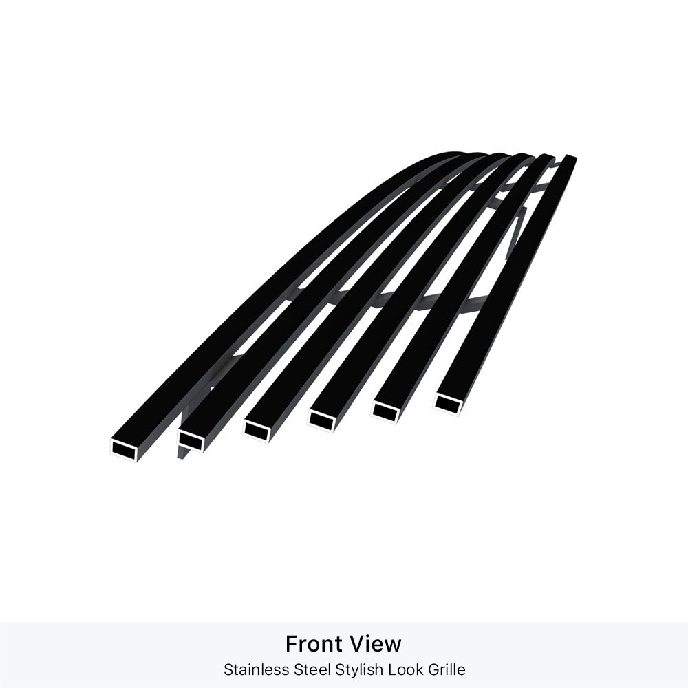 Fits 1994-1997 Honda Accord Main Upper Black Stainless Steel Billet Grille