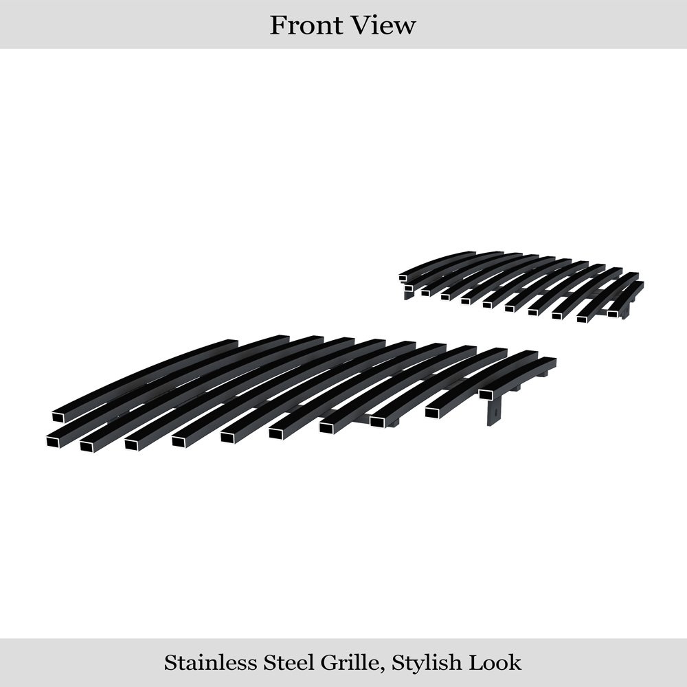 Fits 	 2005-2009 Pontiac G6 Not For GXP Model Main Upper Black Stainless Steel Billet Grille