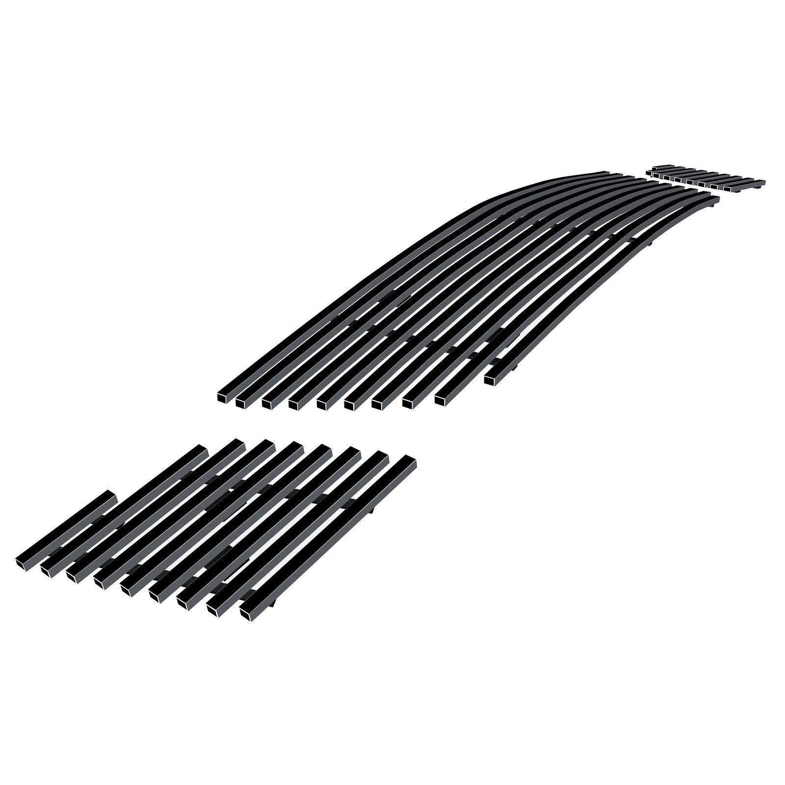 Fits  2007-2009 Saturn Sky Red Line Lower Bumper Black Stainless Steel Billet Grille