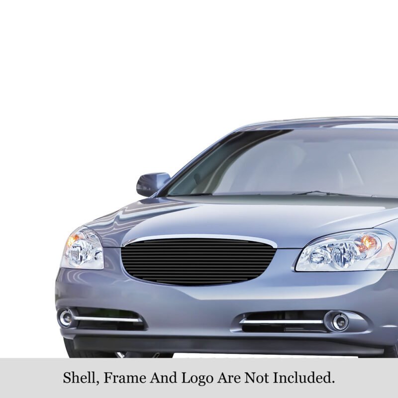Fits  2006-2009 Buick Lucerne Not for Super Model Main Upper Black Stainless Steel Billet Grille