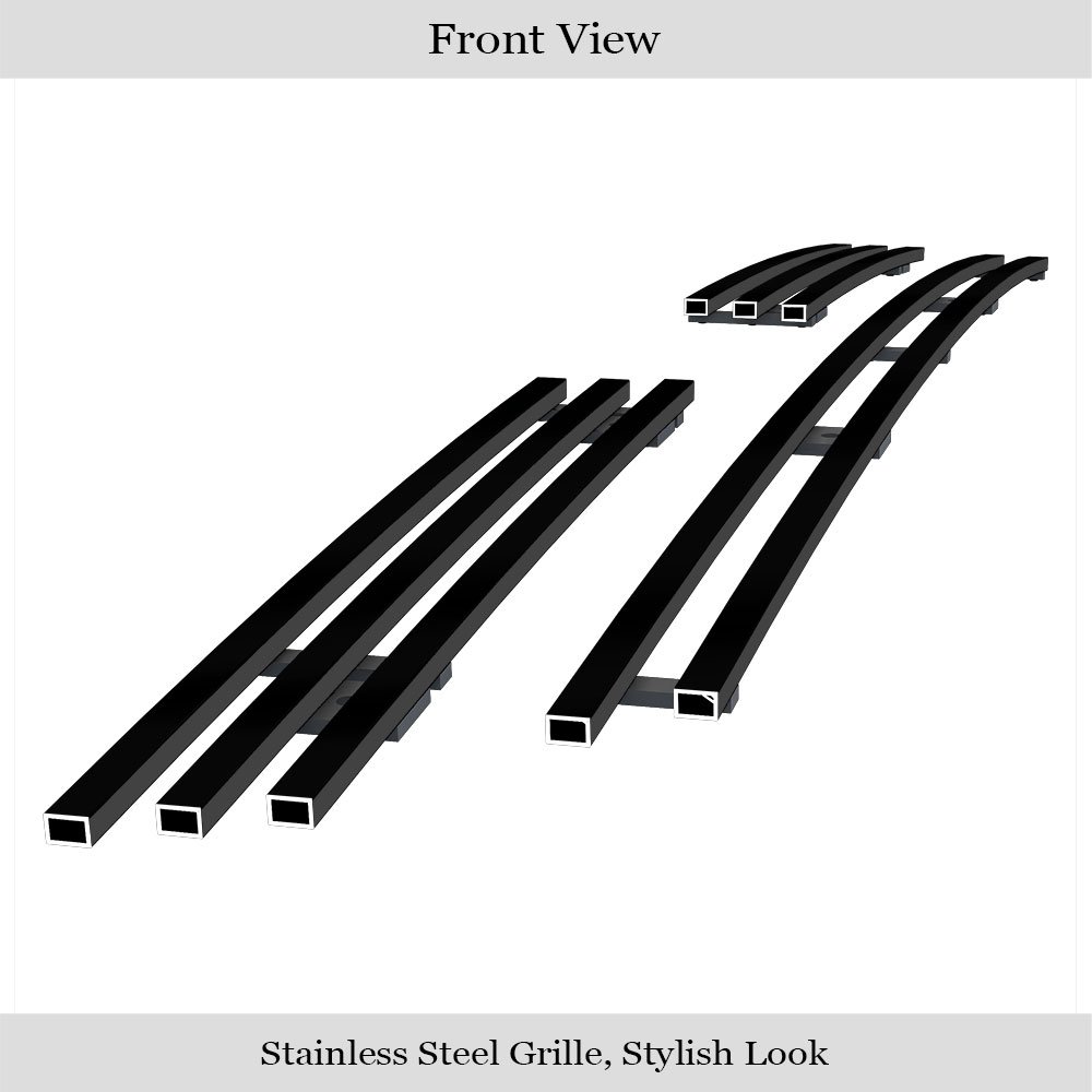 Fits 2003-2005 Toyota 4Runner Main Upper Black Stainless Steel Billet Grille