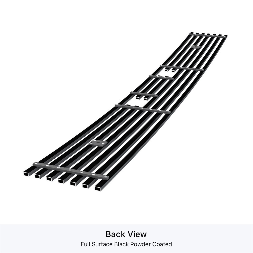 Fits 2003-2005 Toyota 4Runner Lower Bumper Black Stainless Steel Billet Grille