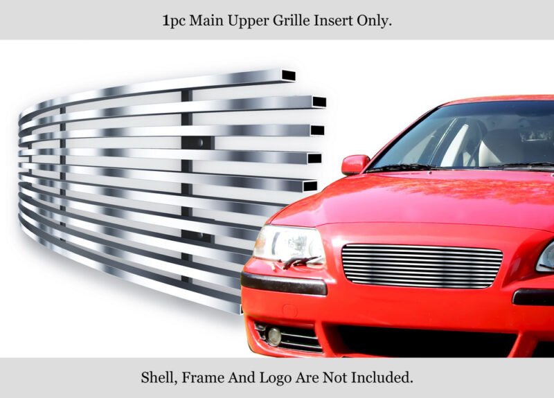 Fits 2001-2004 Volvo S60 Not for S60 R Trim Main Upper Stainless Steel Billet Grille - Image 2