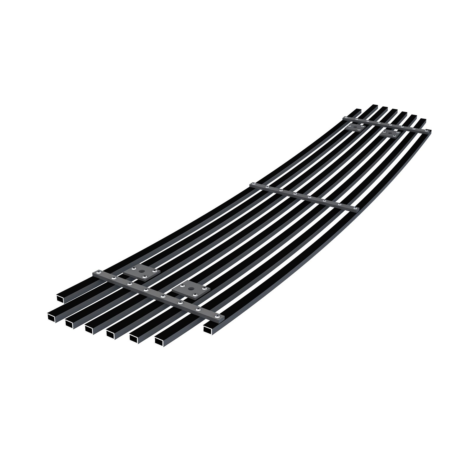 Fits 2001-2004 Volvo S60 Not for S60 R Trim Main Upper Black Stainless Steel Billet Grille