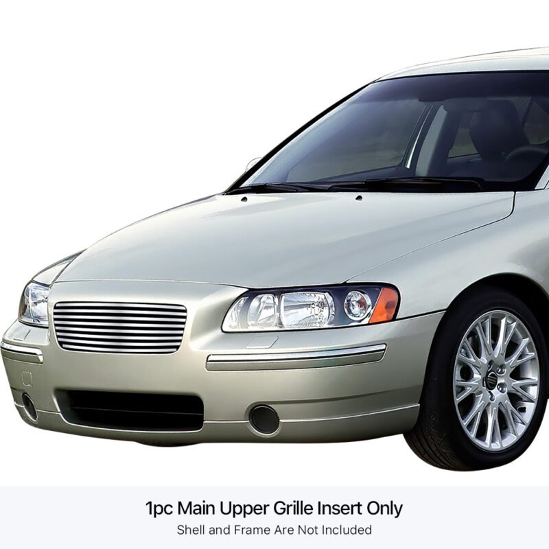 Fits 2001-2004 Volvo S60 Not for S60 R Trim Main Upper Stainless Steel Billet Grille - Image 2
