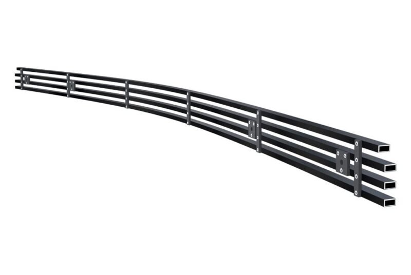 Fits 2003-2007 Cadillac CTS Not For CTS V Model Lower Bumper Black Stainless Steel Billet Grille - Image 3