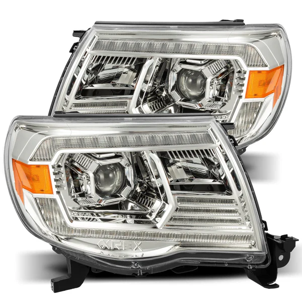 Fits 05-11 Toyota Tacoma PRO-Series Halogen Projector Headlights Chrome