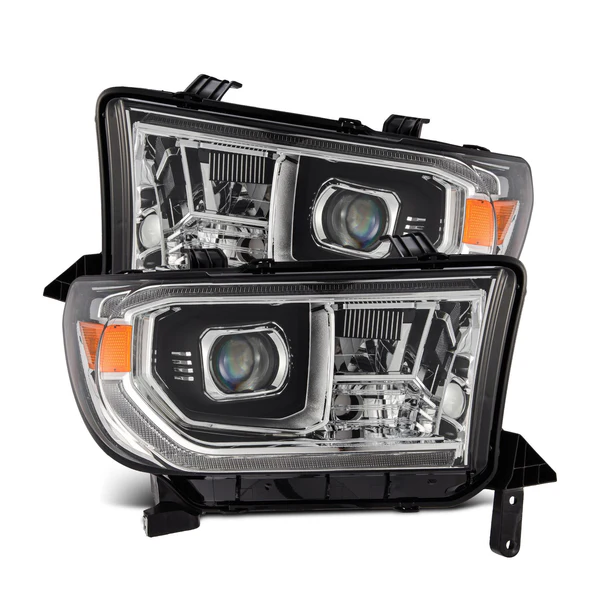 Fits 07-13 Toyota Tundra/08-17 Toyota Sequoia MK II PRO-Series Halogen Projector Headlights Chrome (Without Level Adjuster)