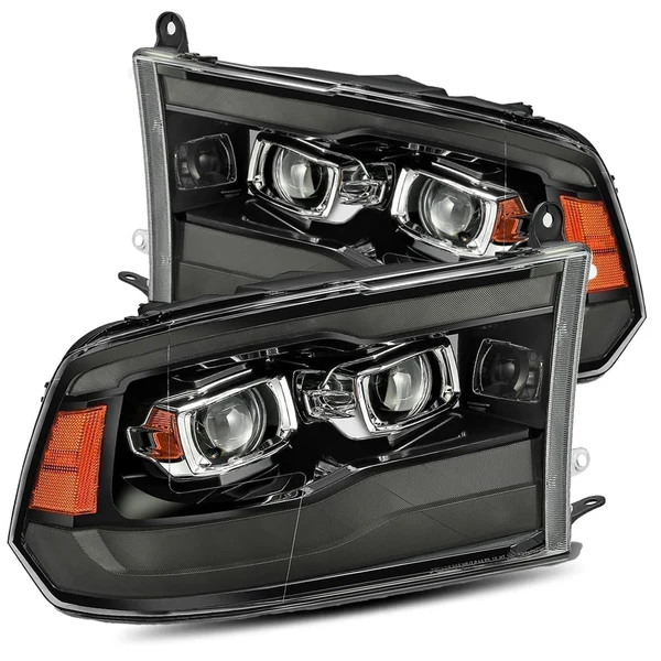 Fits 09-18 Ram Truck MK II PRO-Series Halogen Projector Headlights Jet Black