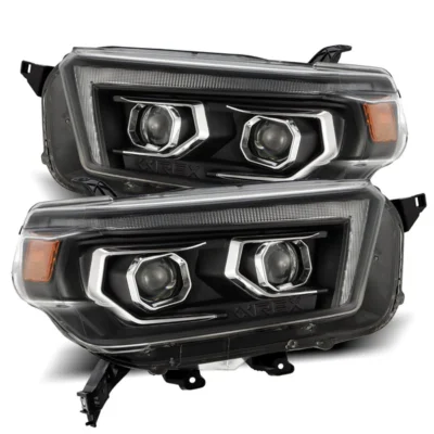 Fits 10-13 Toyota 4Runner PRO-Series Halogen Projector Headlights Black