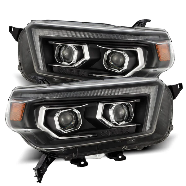 Fits 10-13 Toyota 4Runner PRO-Series Halogen Projector Headlights Black