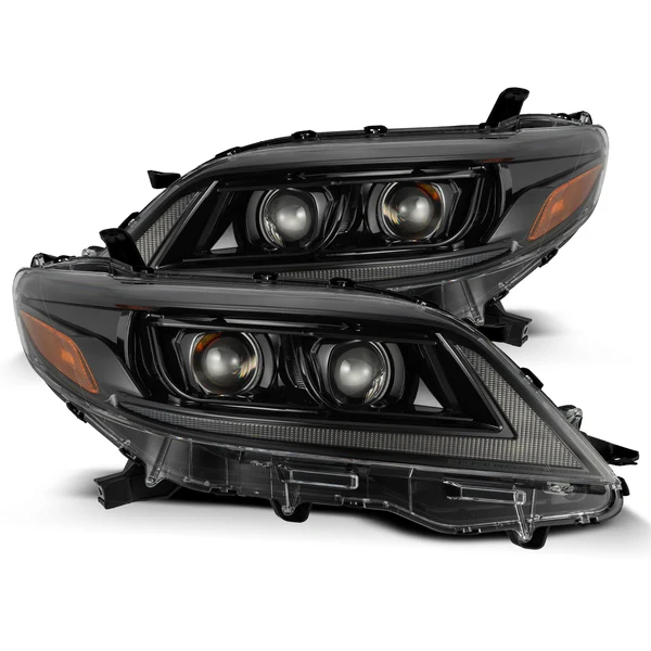 Fits 11-20 Toyota Sienna PRO-Series Halogen Projector Headlights Alpha-Black