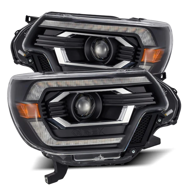Fits 12-15 Toyota Tacoma PRO-Series Halogen Projector Headlights Black