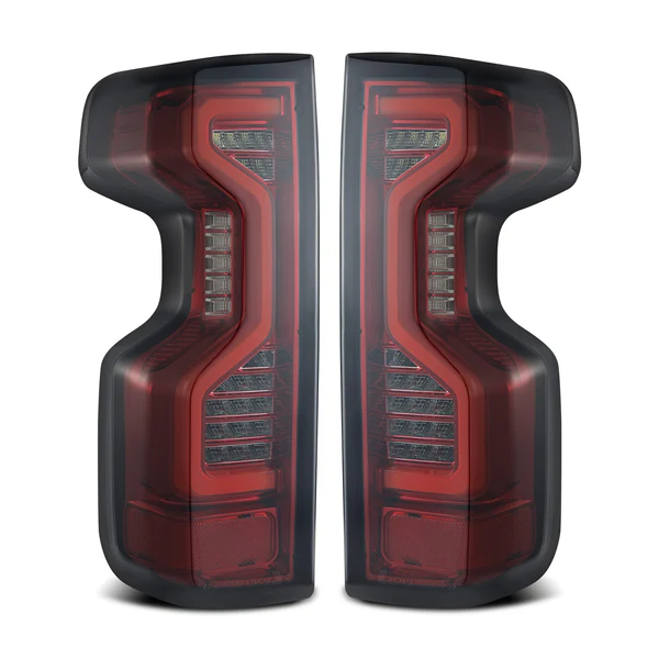 Fits 19-25 Chevrolet Silverado 1500 / 20-25 Silverado 2500HD/3500HD PRO-Series LED Tail Lights Red Smoke