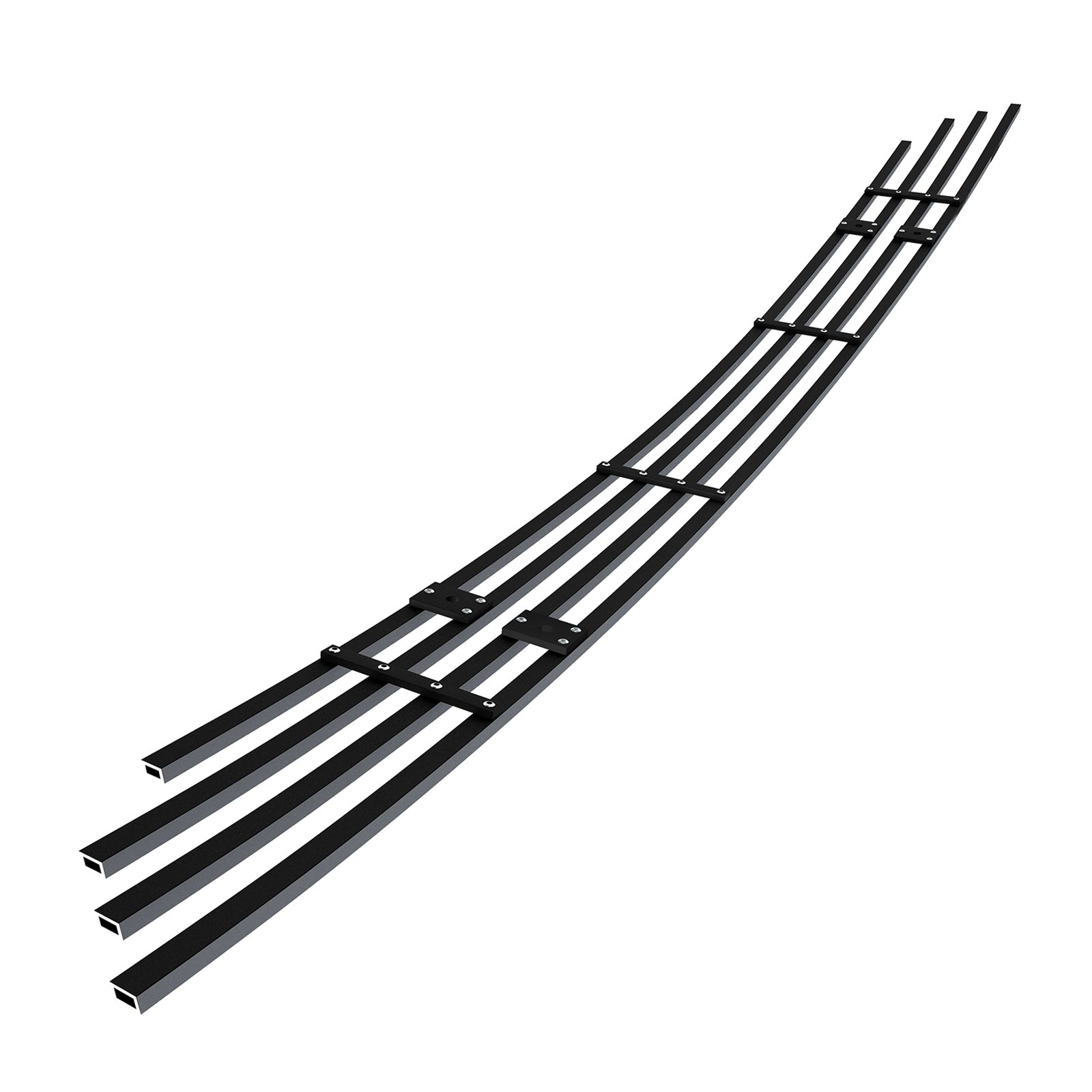 Fits 2013-2016 GMC Acadia Lower Bumper Black Stainless Steel Billet Grille - Image 2