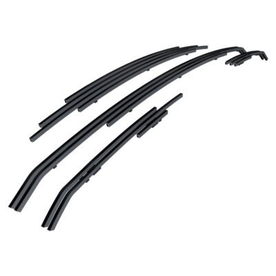 Fits 2017-2019 GMC Acadia Main Upper Black Stainless Steel Billet Grille
