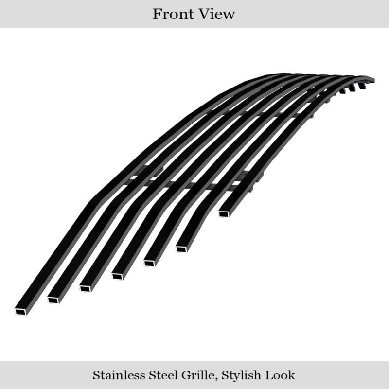 Fits 2017-2019 GMC Acadia Lower Bumper Black Stainless Steel Billet Grille