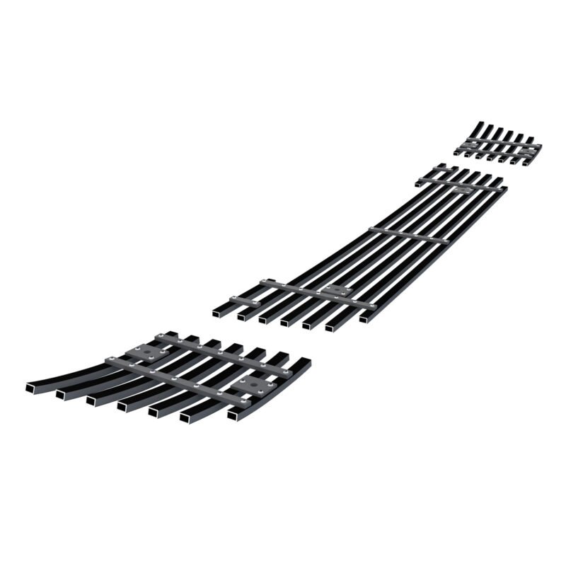 Fits 2007-2012 GMC Acadia Lower Bumper Black Stainless Steel Billet Grille - Image 2